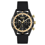  Shop Authentic Hugo Boss Santiago Black Dial Black Nylon Strap Watch for Men - 1513935 - Luxxuri
