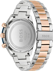  Shop Authentic Hugo Boss Santiago Blue Dial Two Tone Steel Strap Watch for Men - 1513937 - Luxxuri