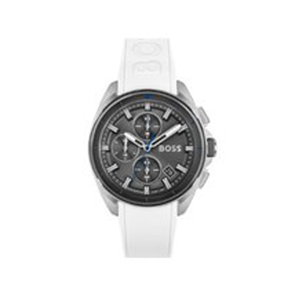  Shop Authentic Hugo Boss Volane Grey Dial White SIlicone Strap Watch for Men - 1513948 - Luxxuri