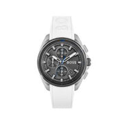  Shop Authentic Hugo Boss Volane Grey Dial White SIlicone Strap Watch for Men - 1513948 - Luxxuri