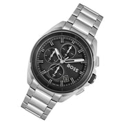  Shop Authentic Hugo Boss Volane Black Dial Silver Steel Strap Watch for Men - 1513949 - Luxxuri
