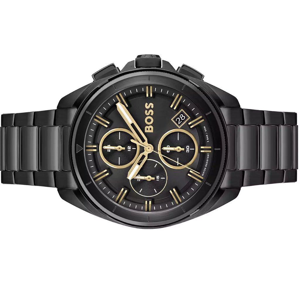  Shop Authentic Hugo Boss Volane Black Dial Black Steel Strap Watch for Men - 1513950 - Luxxuri