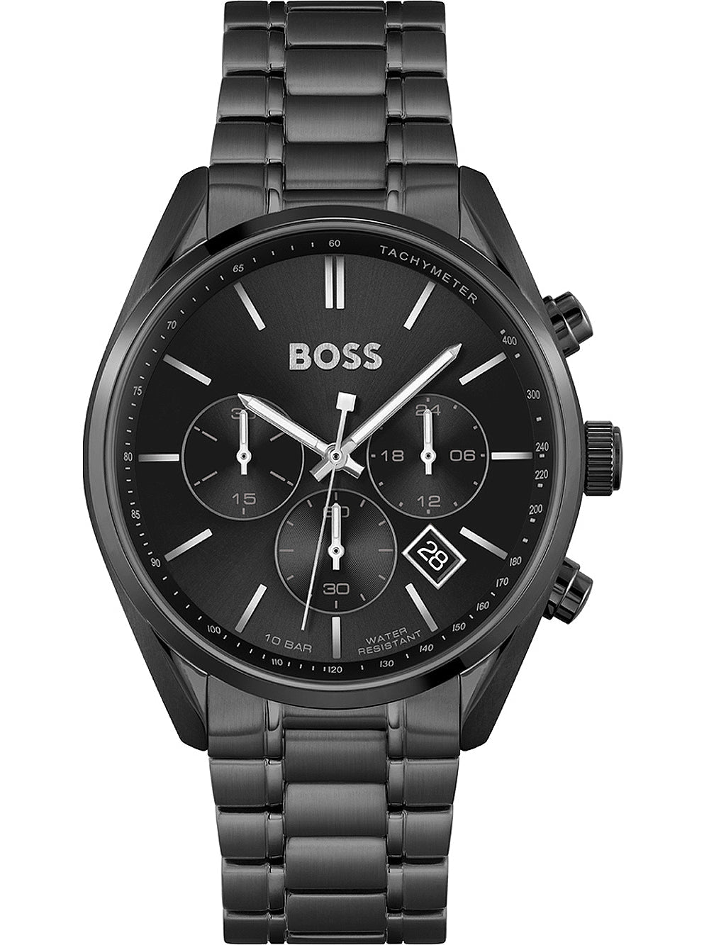  Shop Authentic Hugo Boss Champion Black Dial Black Steel Strap Watch for Men - 1513960 - Luxxuri
