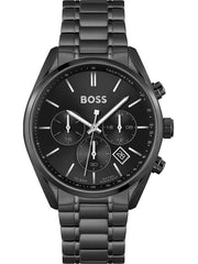  Shop Authentic Hugo Boss Champion Black Dial Black Steel Strap Watch for Men - 1513960 - Luxxuri