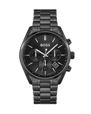  Shop Authentic Hugo Boss Champion Black Dial Black Steel Strap Watch for Men - 1513960 - Luxxuri