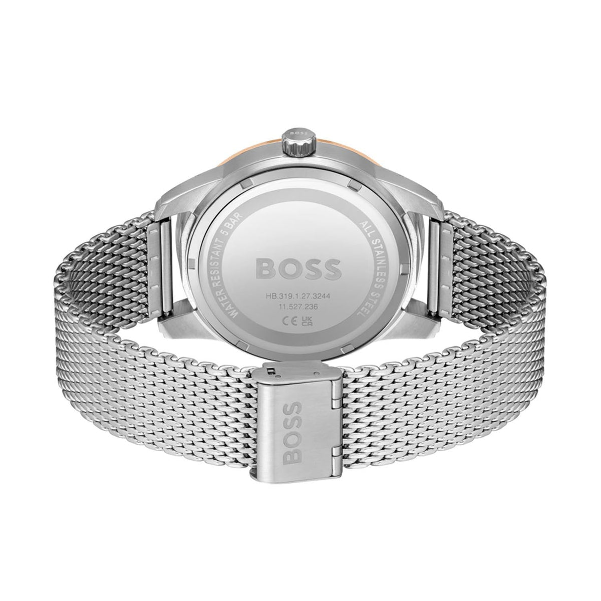  Shop Authentic Hugo Boss Sophio Black Dial Silver Mesh Bracelet Watch for Men -1513961 - Luxxuri
