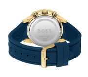  Shop Authentic Hugo Boss Admiral Blue Dial Blue Rubber SIlicon Strap Watch for Men - 1513965 - Luxxuri