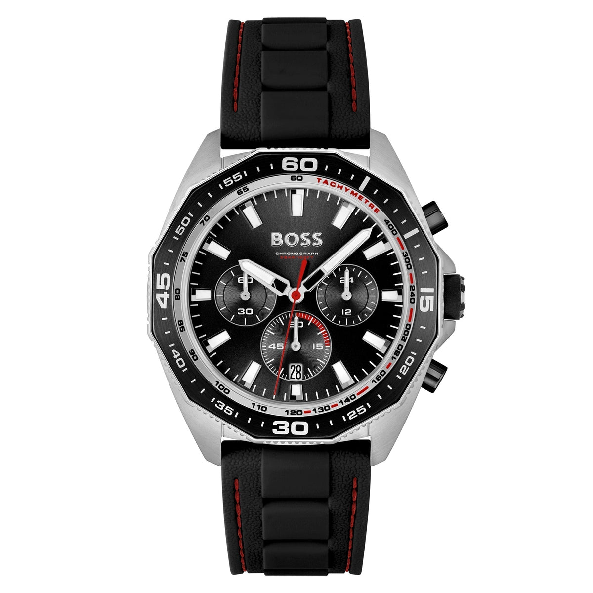  Shop Authentic Hugo Boss Globetrotter Grey Dial Black Silicone Strap Watch for Men - 1513931 - Luxxuri