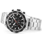  Shop Authentic Hugo Boss Energy Chronograph Black Dial Silver Steel Strap Watch For Men - 1513971 - Luxxuri