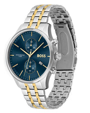  Shop Authentic Hugo Boss Associate Blue Dial Two Tone Steel Strap Watch for Men - 1513976 - Luxxuri