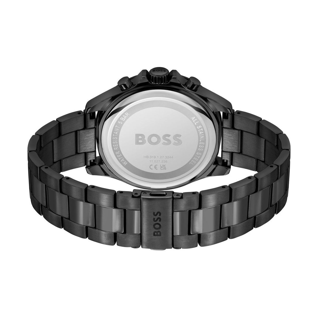  Shop Authentic Hugo Boss Troper Chronograph Grey Dial Grey Steel Strap Watch For Men - 1514058 - Luxxuri