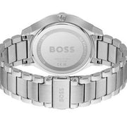  Shop Authentic Hugo Boss Troper Chronograph Black Dial Silver Steel Strap Watch For Men - 1514108 - Luxxuri