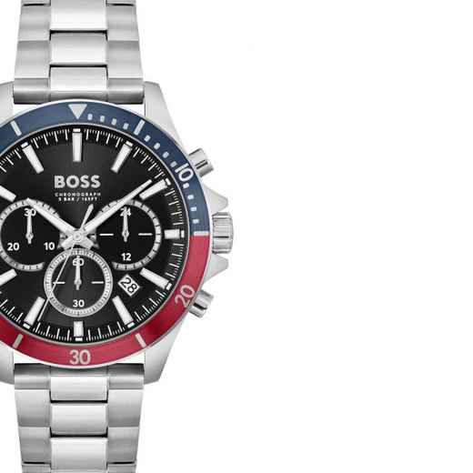  Shop Authentic Hugo Boss Troper Chronograph Black Dial Silver Steel Strap Watch For Men - 1514108 - Luxxuri