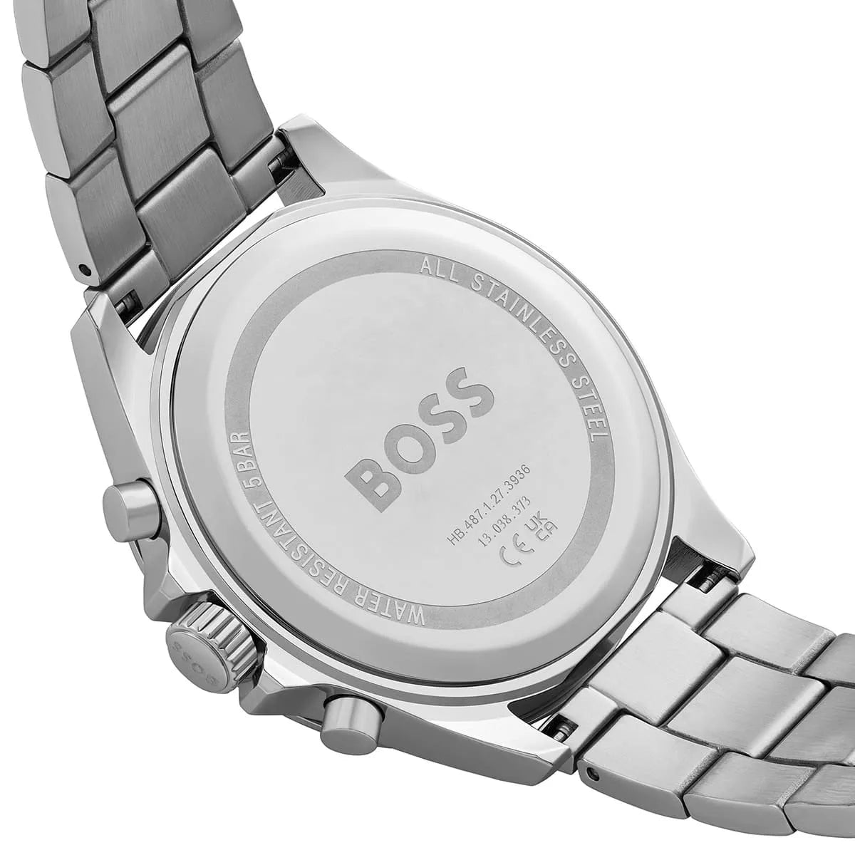  Shop Authentic Hugo Boss Troper Chronograph Black Dial Silver Steel Strap Watch For Men - 1514108 - Luxxuri