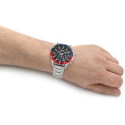  Shop Authentic Hugo Boss Troper Chronograph Black Dial Silver Steel Strap Watch For Men - 1514108 - Luxxuri