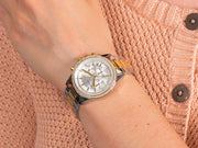  Shop Authentic Michael Kors Ritz White Dial Two Tone Steel Strap Watch for Women - MK6474 - Luxxuri