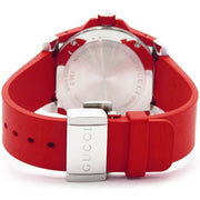  Shop Authentic Gucci Dive Quartz Black Dial Red Rubber Strap Watch For Men - YA136309 - Luxxuri