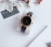  Shop Authentic Gucci Diamantissima Quartz Black Dial Black Leather Strap Watch for Women - YA141401 - Luxxuri