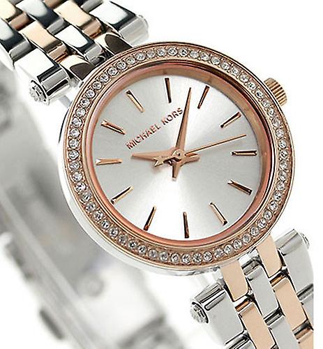  Shop Authentic Michael Kors Darci Silver Dial Two Tone Steel Strap Watch for Women - MK3298 - Luxxuri