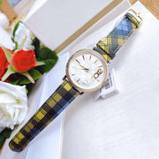  Shop Authentic Versace V-Circle The Clans Edition Silver Dial Multicolor Leather Strap Watch for Women - VE8100118 - Luxxuri
