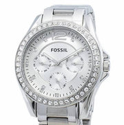  Shop Authentic Fossil Riley Multifunction Silver Dial Silver Steel Strap Watch for Women - ES3202 - Luxxuri