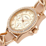  Shop Authentic Fossil Riley White Dial Sand Leather Strap Watch for Women - ES3466 - Luxxuri