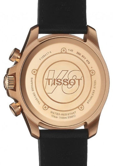  Shop Authentic Tissot V8 Quartz Chronograph White Dial Black Rubber Strap Watch For Men - T106.417.36.031.00 - Luxxuri