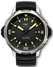  Shop Authentic IWC Aquatimer Automatic 2000 Black Dial Black Rubber Strap Watch for Men - IW358001 - Luxxuri
