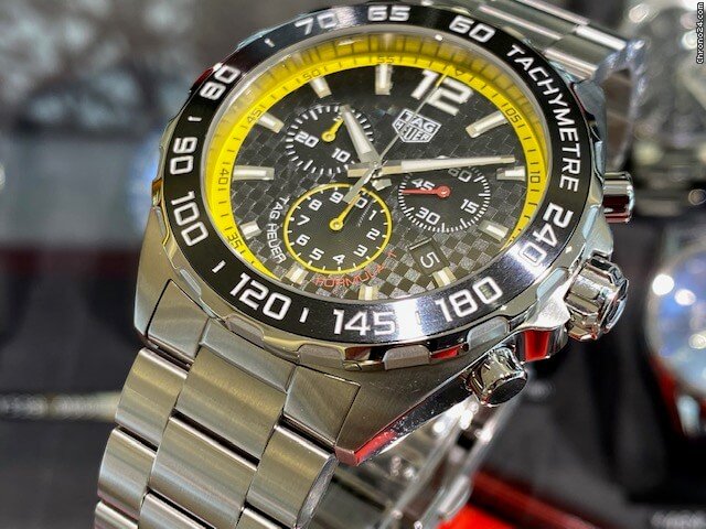  Shop Authentic Tag Heuer Formula 1 Chronograph Black Dial Silver Steel Strap Watch for Men- CAZ101AC.BA0842 - Luxxuri