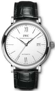  Shop Authentic IWC Portofino Automatic White Dial Black Leather Strap Watch for Men - IW356501 - Luxxuri