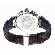  Shop Authentic Versace Aion Chronograph White Dial Brown Leather Strap Watch for Men - VBR010017 - Luxxuri