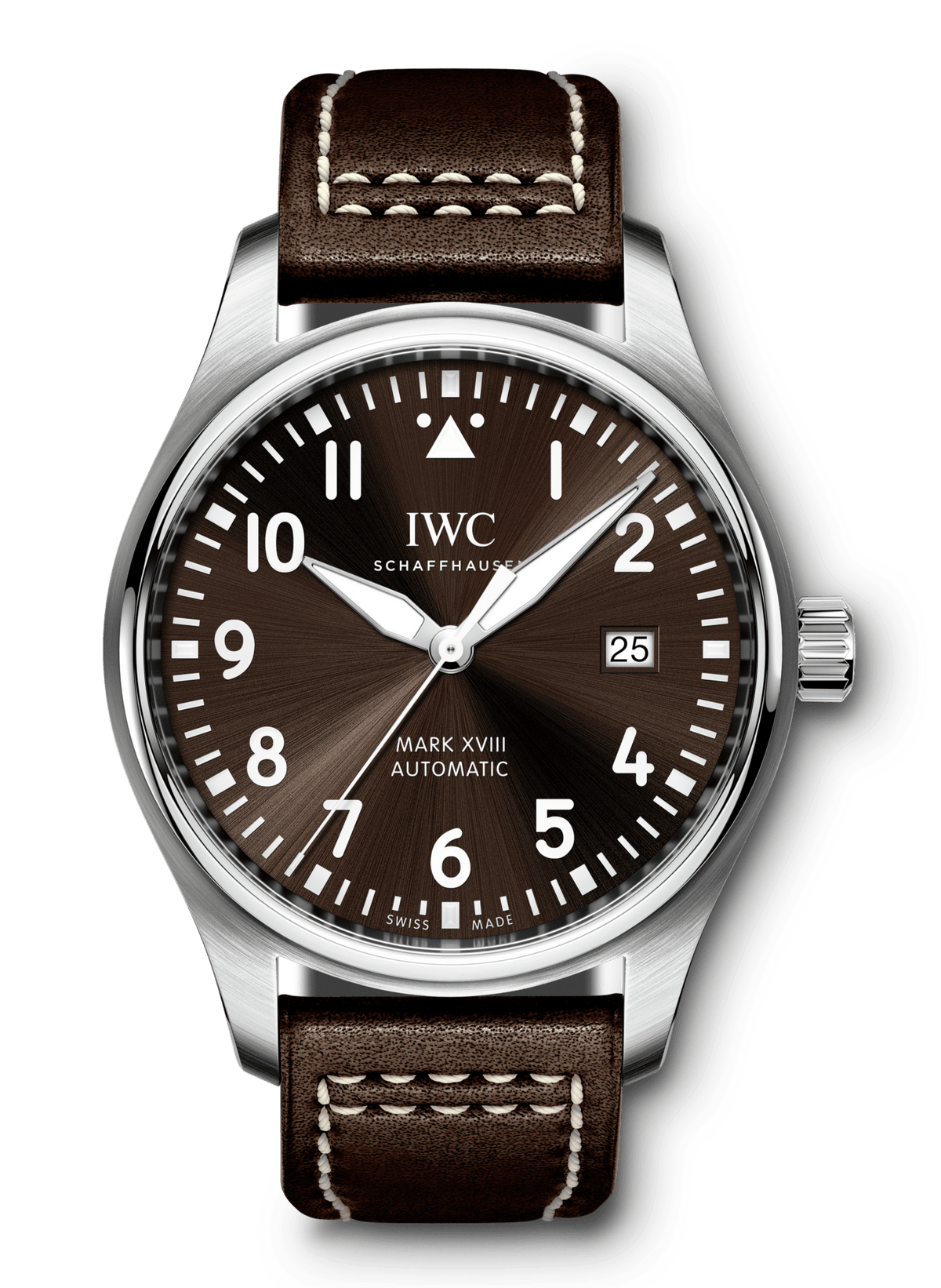  Shop Authentic IWC Pilot's Watch Mark XVII Edition "Antoine De Saint Exupery" Brown Dial Brown Leather Strap Watch for Men - IW327003 - Luxxuri