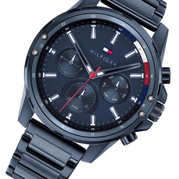  Shop Authentic Tommy Hilfiger Mason Blue Dial Blue Steel Strap Watch for Men - 1791789 - Luxxuri