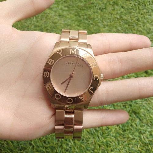  Shop Authentic Marc Jacobs Blade Rose Gold Dial Rose Gold Steel Strap Watch for Women - MBM3127 - Luxxuri