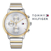  Shop Authentic Tommy Hilfiger Blake Silver Dial Two Tone Steel Strap Watch for Women - 1781908 - Luxxuri