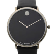  Shop Authentic Movado Museum 70th Anniversary Grey Dial Grey Leather Strap Watch For Women - 0607144 - Luxxuri
