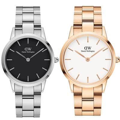  Shop Authentic Daniel Wellington Iconic Link White Dial Rose Gold Steel Strap Watch For Women - DW00100209 - Luxxuri