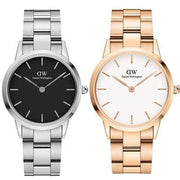  Shop Authentic Daniel Wellington Iconic Link White Dial Rose Gold Steel Strap Watch For Women - DW00100209 - Luxxuri