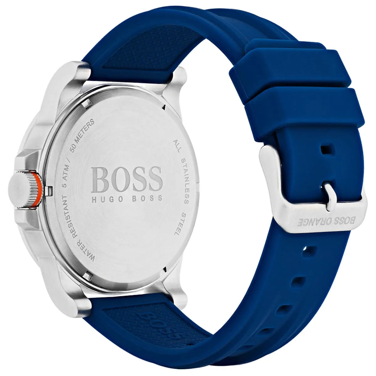  Shop Authentic Hugo Boss Detroit Quartz Blue Dial Blue Silicone Strap Watch For Men - 1550008 - Luxxuri