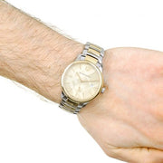 Shop Authentic Burberry The Classic Gold Dial Two Tone Steel Strap Watch for Men - BU10011 - Luxxuri