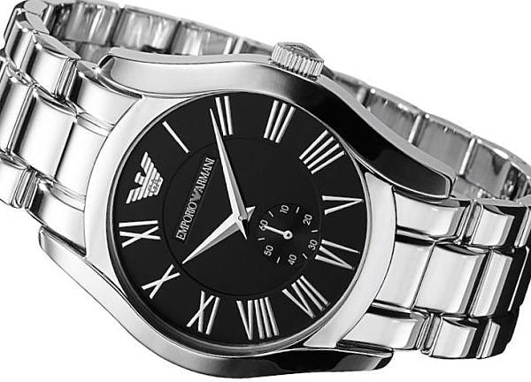  Shop Authentic Emporio Armani Valente Black Dial Silver Steel Strap Watch For Men - AR0680 - Luxxuri