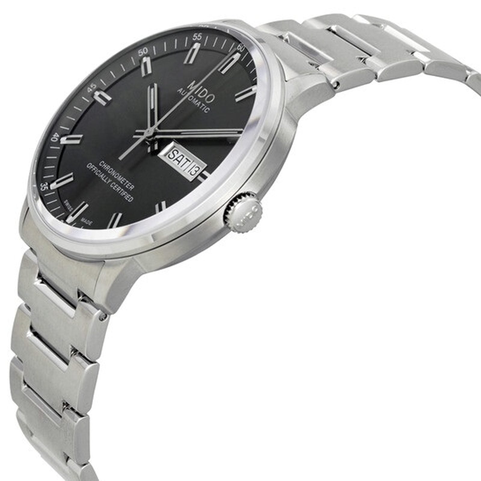  Shop Authentic Mido Commander II Automatic Chronometer Grey Dial Silver Steel Strap Watch For Men - M021.431.11.061.00 - Luxxuri