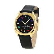  Shop Authentic Marc Jacobs Mandy Black Dial Black Leather Strap Watch for Women - MJ1597 - Luxxuri