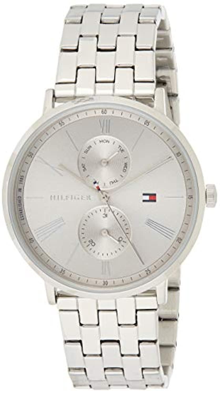  Shop Authentic Tommy Hilfiger Jenna Quartz White Dial Silver Steel Strap Watch for Women - 1782068 - Luxxuri
