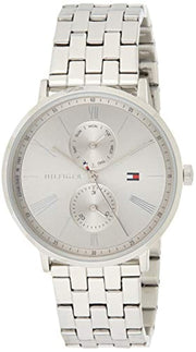  Shop Authentic Tommy Hilfiger Jenna Quartz White Dial Silver Steel Strap Watch for Women - 1782068 - Luxxuri