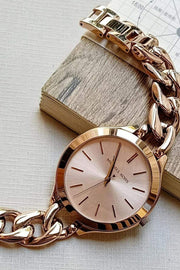  Shop Authentic Michael Kors Slim Runway Rose Gold Dial Rose Gold Steel Strap Watch for Women - MK3223 - Luxxuri