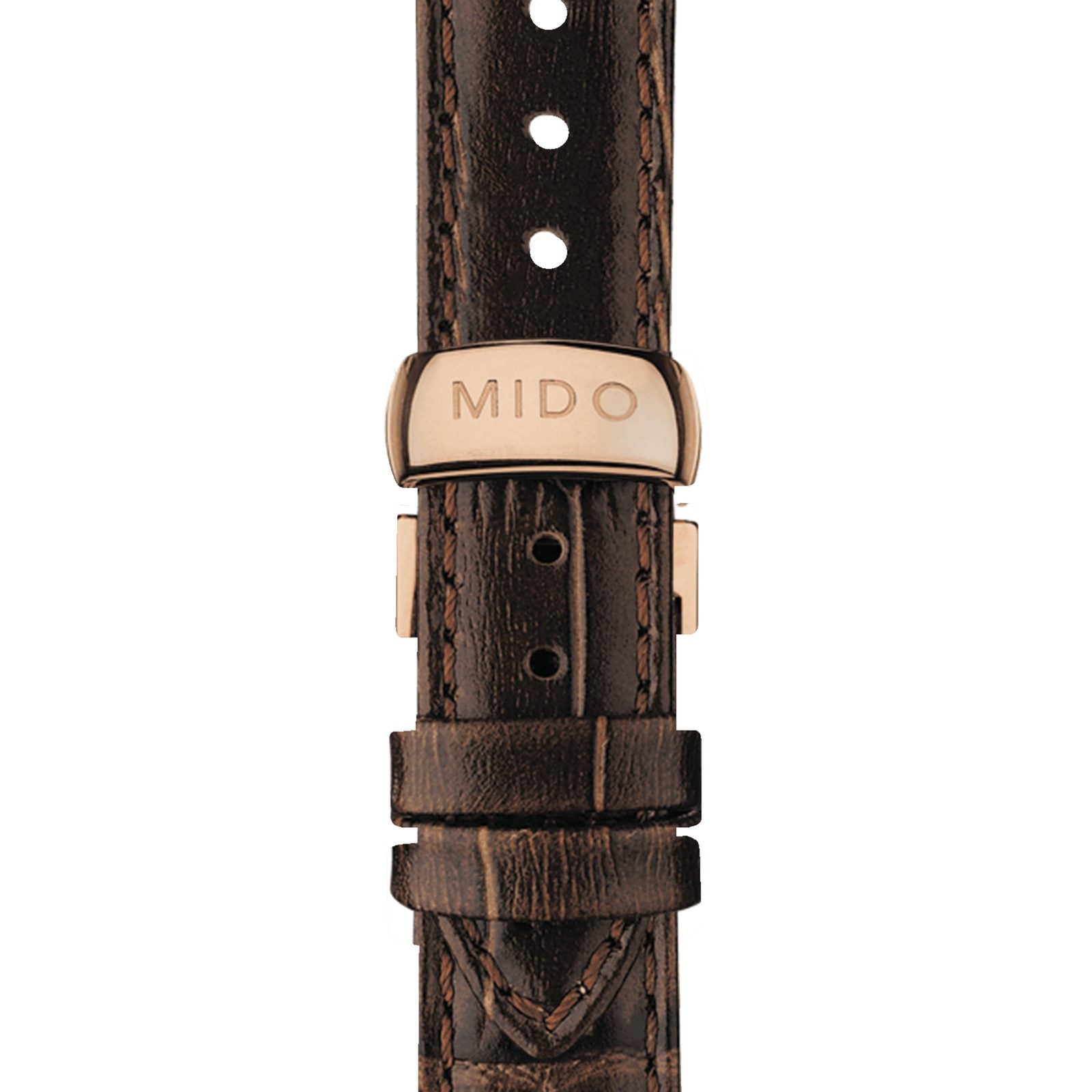 Shop Authentic Mido Baroncelli III Automatic Diamonds Brown Dial Brown Leather Strap Watch For Women - M7600.3.64.8 - Luxxuri