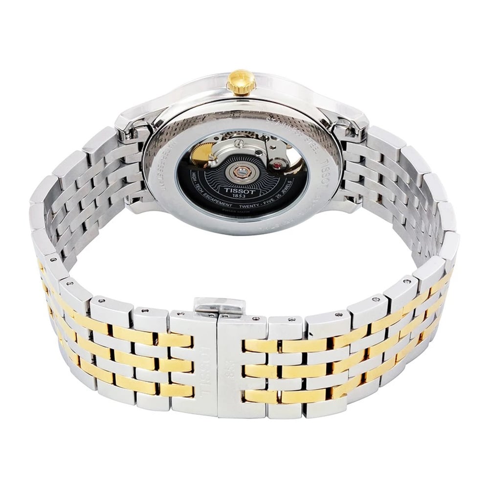  Shop Authentic Tissot Tradition Powermatic 80 Open Heart Silver Dial Two Tone Steel Strap Watch For Men - T063.907.22.038.00 - Luxxuri