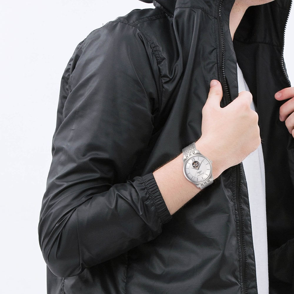  Shop Authentic Tissot Tradition Powermatic 80 Open Heart Automatic Watch For Men - T063.907.11.038.00 - Luxxuri