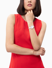  Shop Authentic Calvin Klein Seduce Seduction White Dial Two Tone Steel Strap Watch for Women - K4E2NX1T - Luxxuri